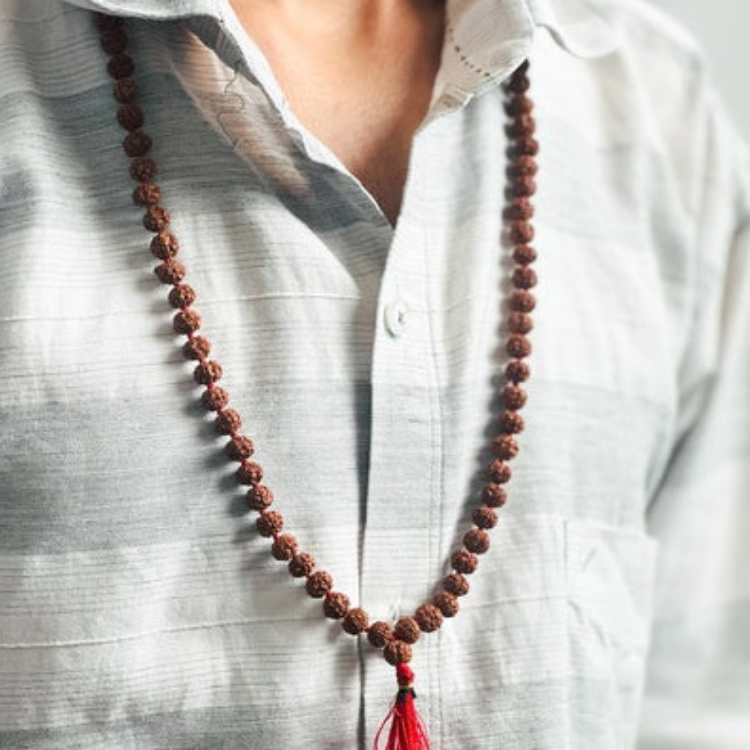 5 Mukhi Rudraksha Mala 8 mm - Image 2