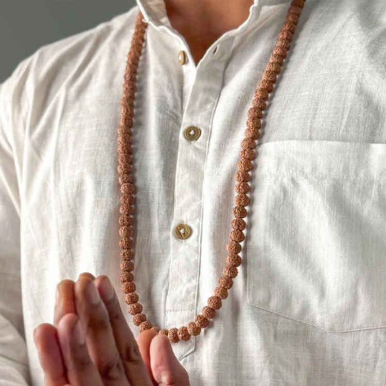 7 Mukhi Rudraksha Mala 9-10mm - Image 2