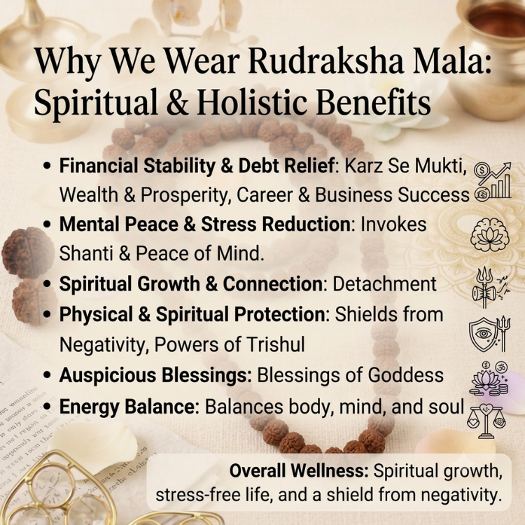 7 Mukhi Rudraksha Mala 9-10mm - Image 4
