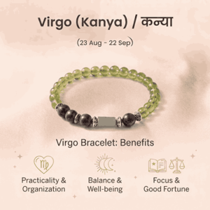 Virgo Kanya Rashi zodiac bracelet for men and women